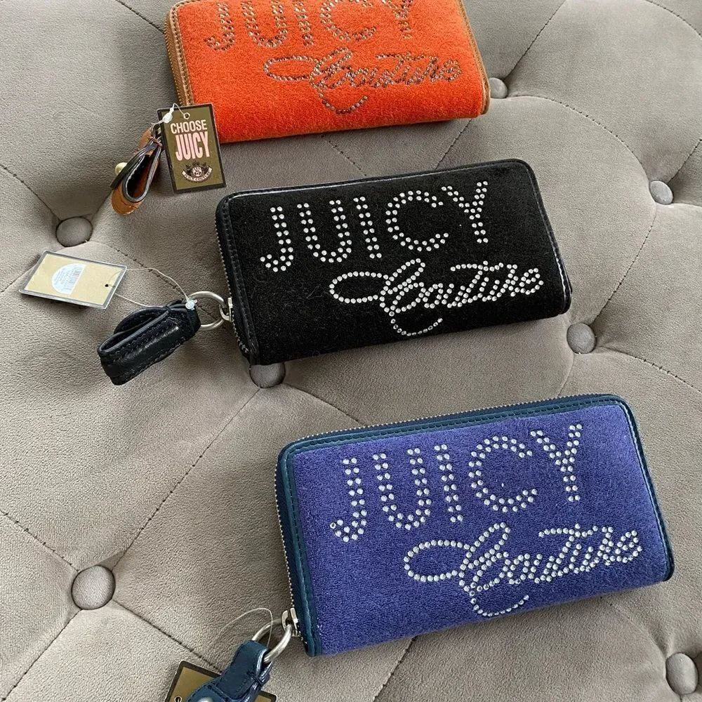 Juicy couture y2k terry cloth wallets